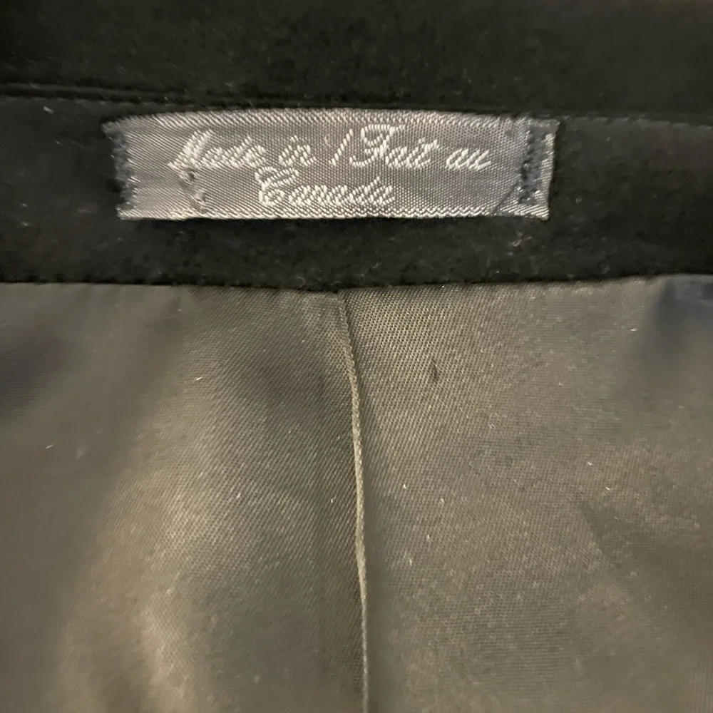 SILVERSTONE‎ Made in Canada Columbo Pure Cashmere 3-Button Jacket in Black 48 L